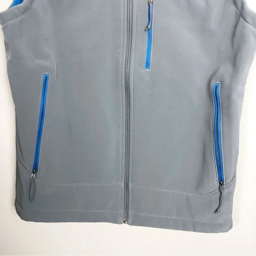 THE NORTH FACE | Apex Bionic Zip Front Vest Gray & Turquoise Men’s Size Small